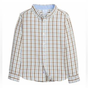 Little English Boys Brownfield Plaid Button Down Shirt - Size 10